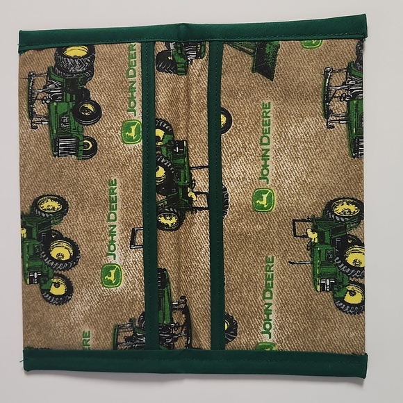 New handmade cotton cloth John Deere checkbook cover - Picture 3 of 3